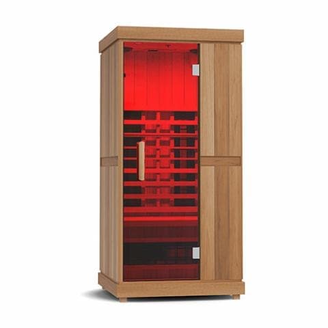 Finnmark FD-1 Full-Spectrum Infrared Sauna 1-Person Home Infrared Sauna 38”W x 38”D x 78”H-Sweat Serenity