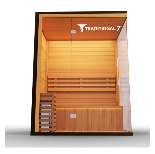 Medical Breakthrough Traditional 7 Full-spectrum Infrared Steam Sauna-Sweat Serenity