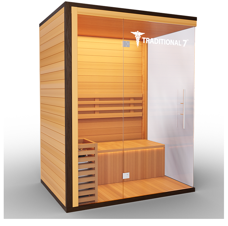 Medical Breakthrough Traditional 7 Full-spectrum Infrared Steam Sauna-Sweat Serenity