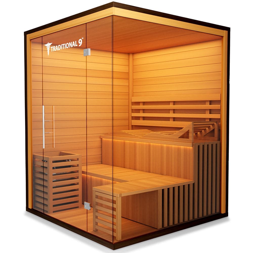 Medical Breakthrough Traditional 9Plus Full-spectrum Infrared Steam Sauna-Sweat Serenity