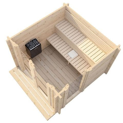 SaunaLife Model G4 Outdoor Home Sauna Kit Garden-Series Outdoor Home Sauna Kit - Up to 6 Persons-Sweat Serenity