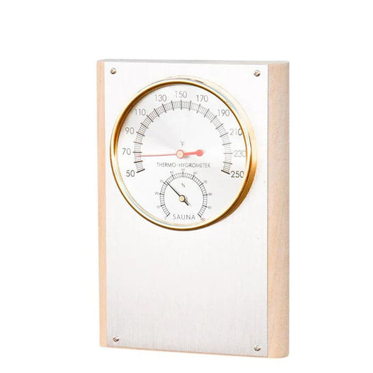Scandia Wooden Thermometer-Hygrometer - 1 Dial-Sweat Serenity
